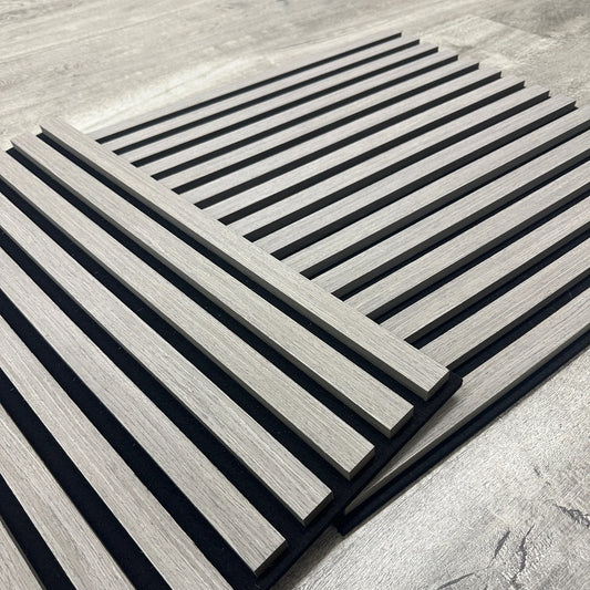 GRANDEUR® Acoustic Square Wall Panels 60 x 60cm (SET of 4) - Charcoal Black