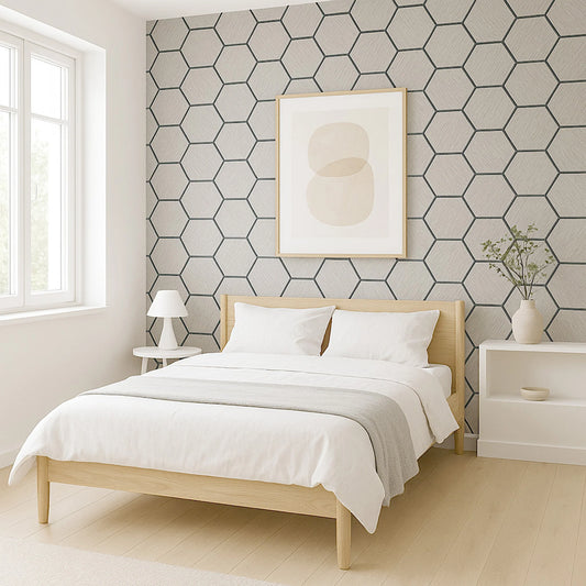 GRANDEUR® Acoustic Hexagon Wall Panel 70 x 60cm - Ash Grey
