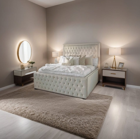 The bordè chesterfield Blanc-S-C-Spesso