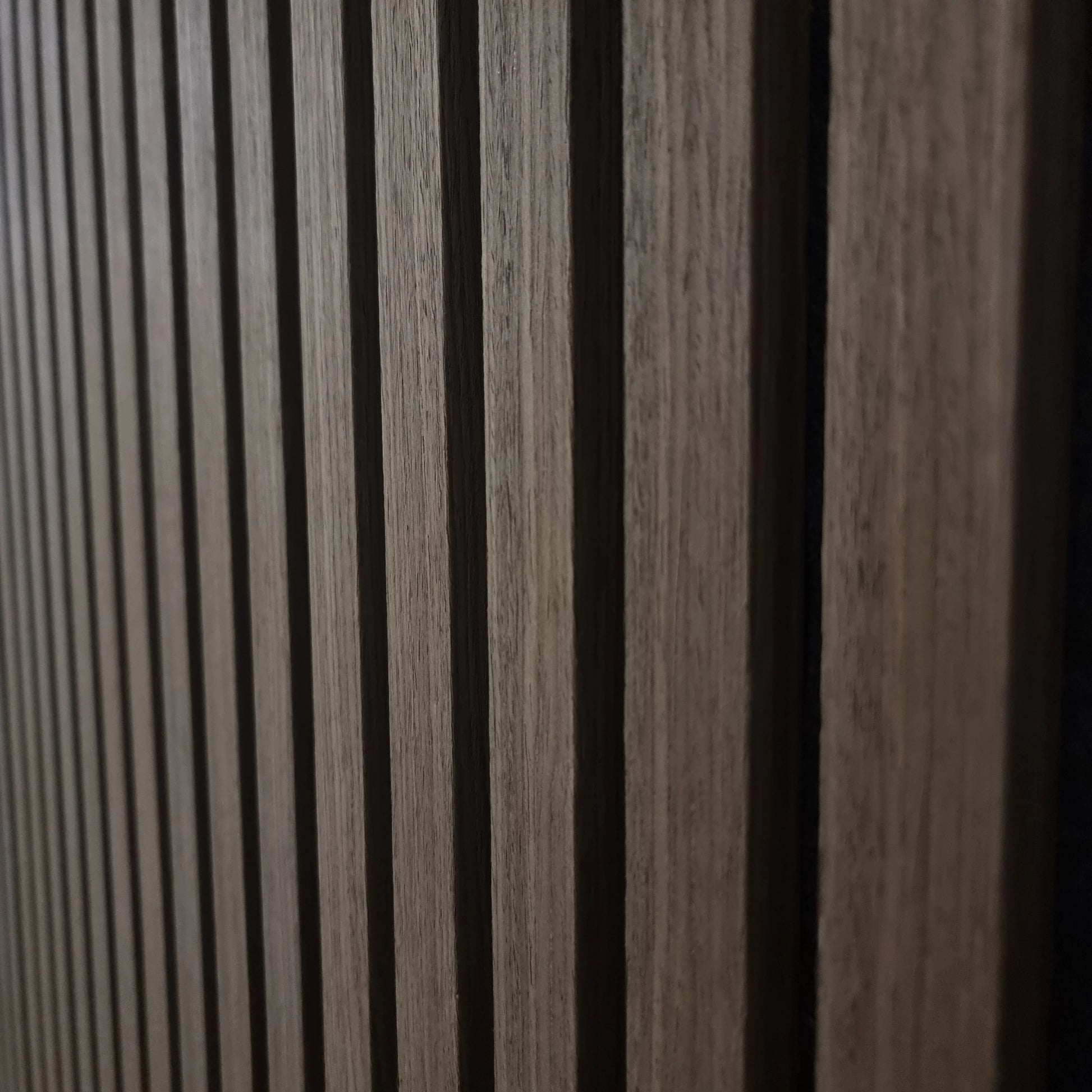 GRANDEUR® Acoustic Slatted Wall Panels 240 x 60cm - Walnut (Dark Oak)
