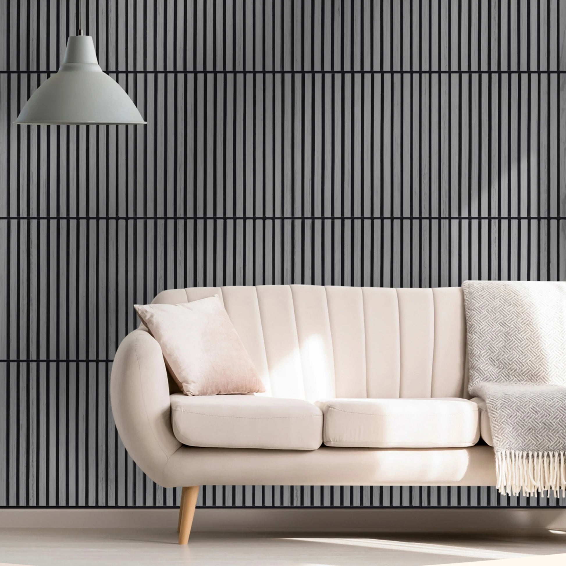 GRANDEUR® Acoustic Square Wall Panels 60 x 60cm (SET of 4) - Charcoal Black