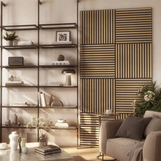 GRANDEUR® Acoustic Square Wall Panels 60 x 60cm (SET of 4) - Natural Oak