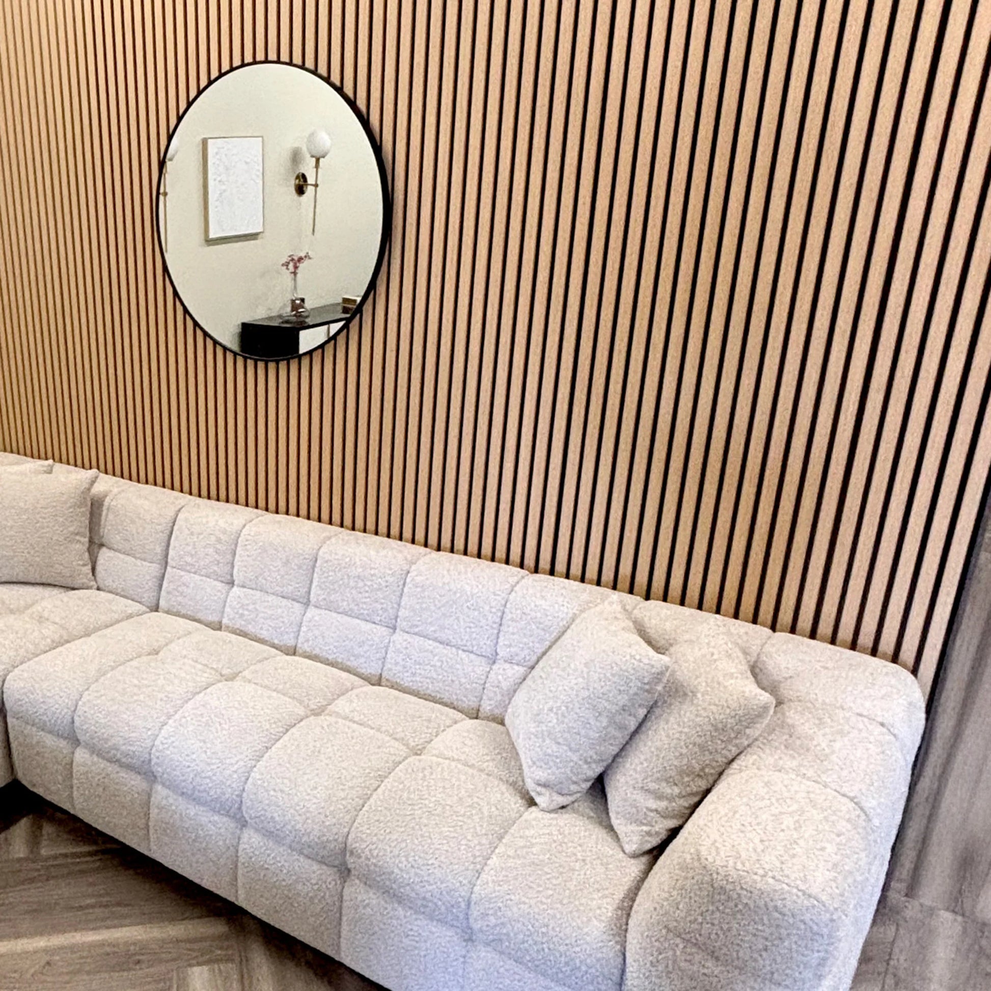 GRANDEUR® Acoustic Slatted Wall Panels 240 x 60cm - Light Oak