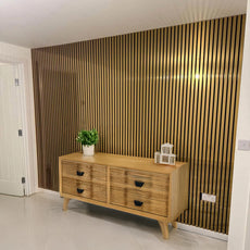 GRANDEUR® Acoustic Slatted Wall Panels 240 x 60cm - Gold Metallic