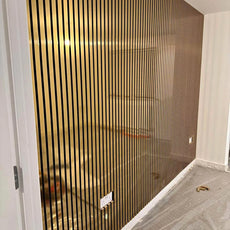 GRANDEUR® Acoustic Slatted Wall Panels 240 x 60cm - Gold Metallic