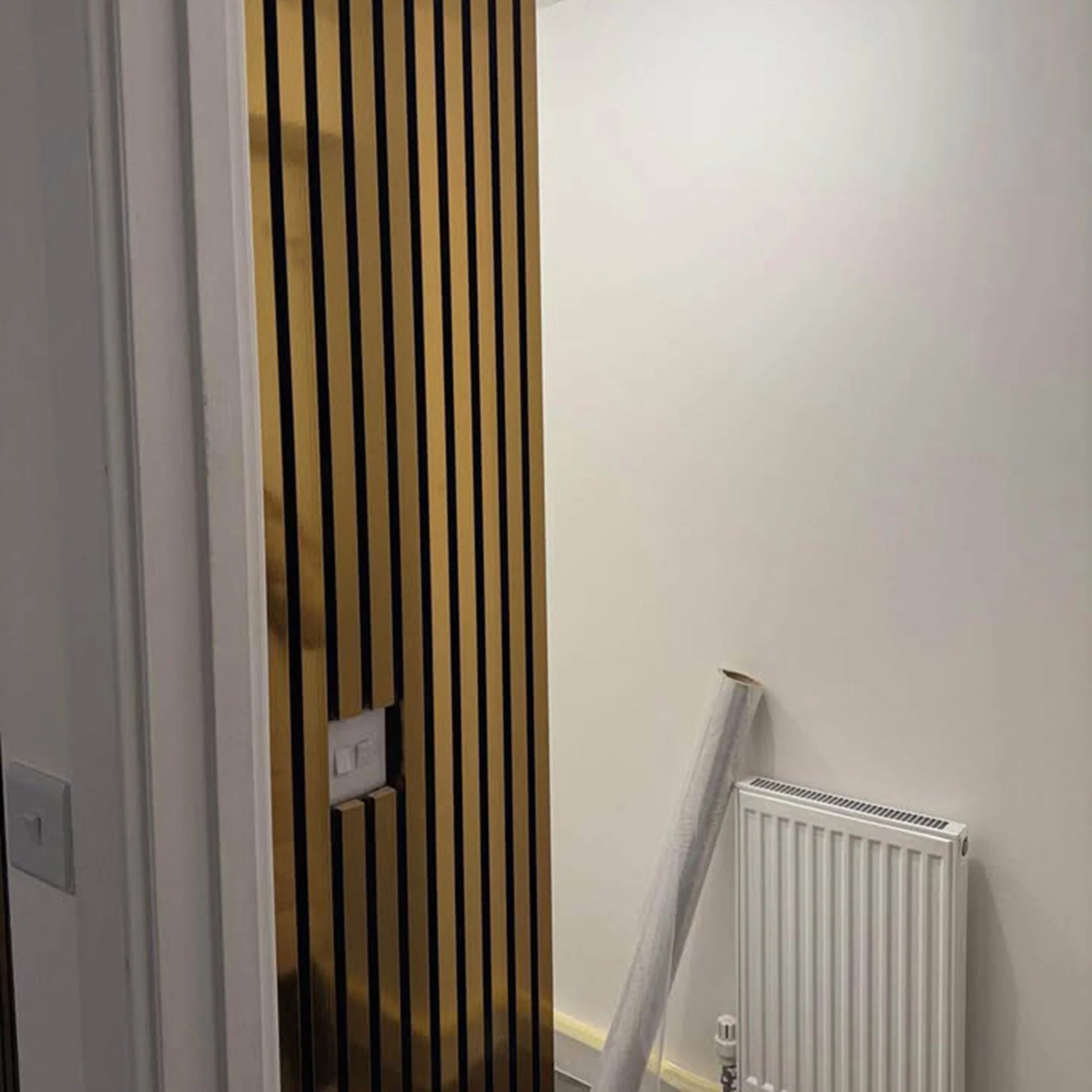 GRANDEUR® Acoustic Slatted Wall Panels 240 x 60cm - Gold Metallic