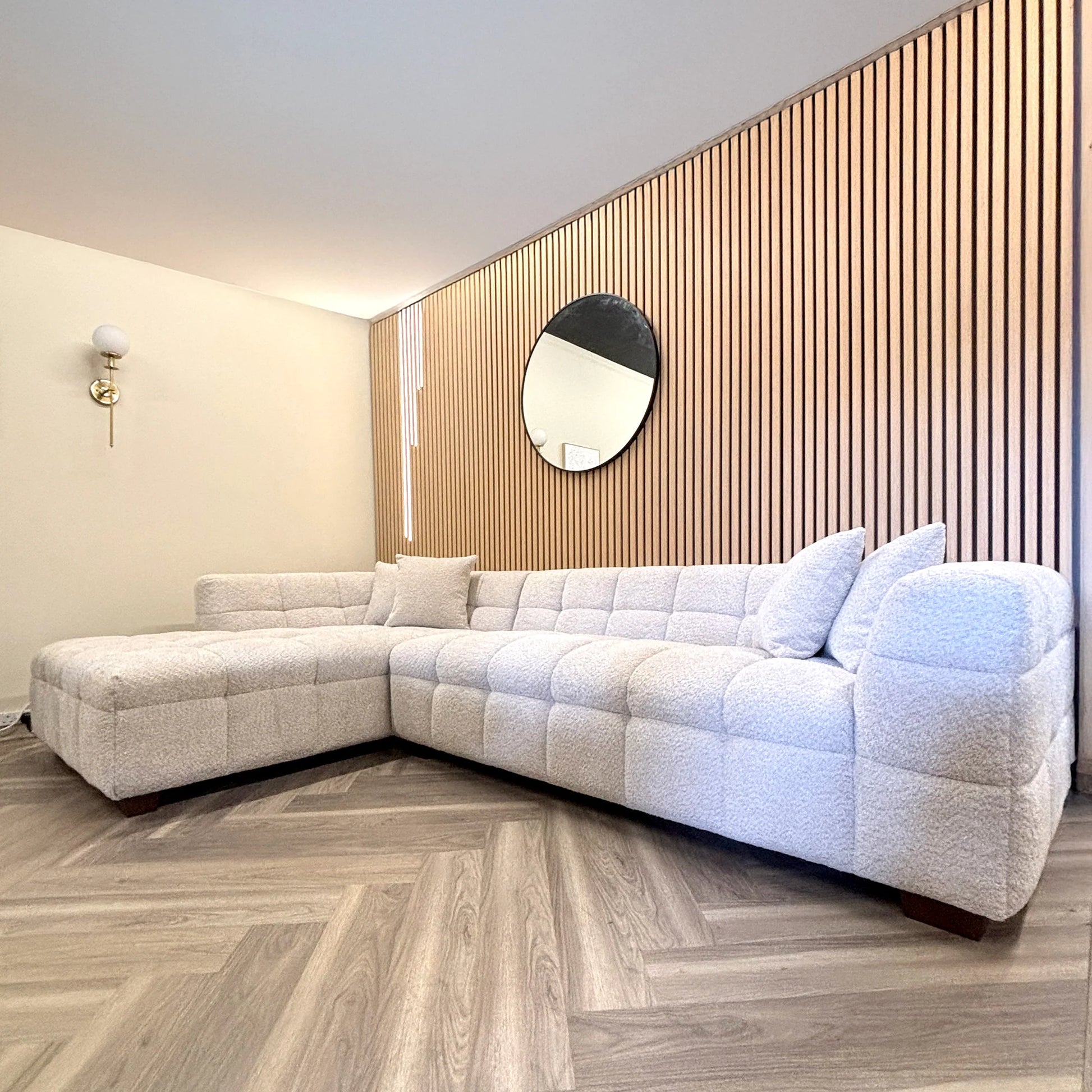 GRANDEUR® Acoustic Slatted Wall Panels 240 x 60cm - Light Oak