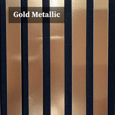 GRANDEUR® Acoustic Slatted Wall Panels 240 x 60cm - Gold Metallic