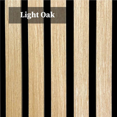 GRANDEUR® Acoustic Slatted Wall Panels 240 x 60cm - Light Oak