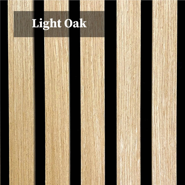 GRANDEUR® Acoustic Slatted Wall Panels 240 x 60cm - Light Oak