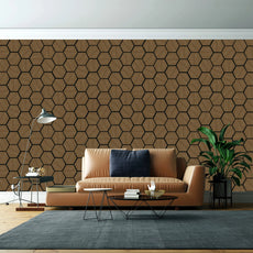 GRANDEUR® Acoustic Hexagon Wall Panel 70 x 60cm - Ash Grey