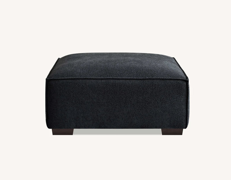 Dakota 4-Seater Sofa with Chaise – Midnight Black Bouclé