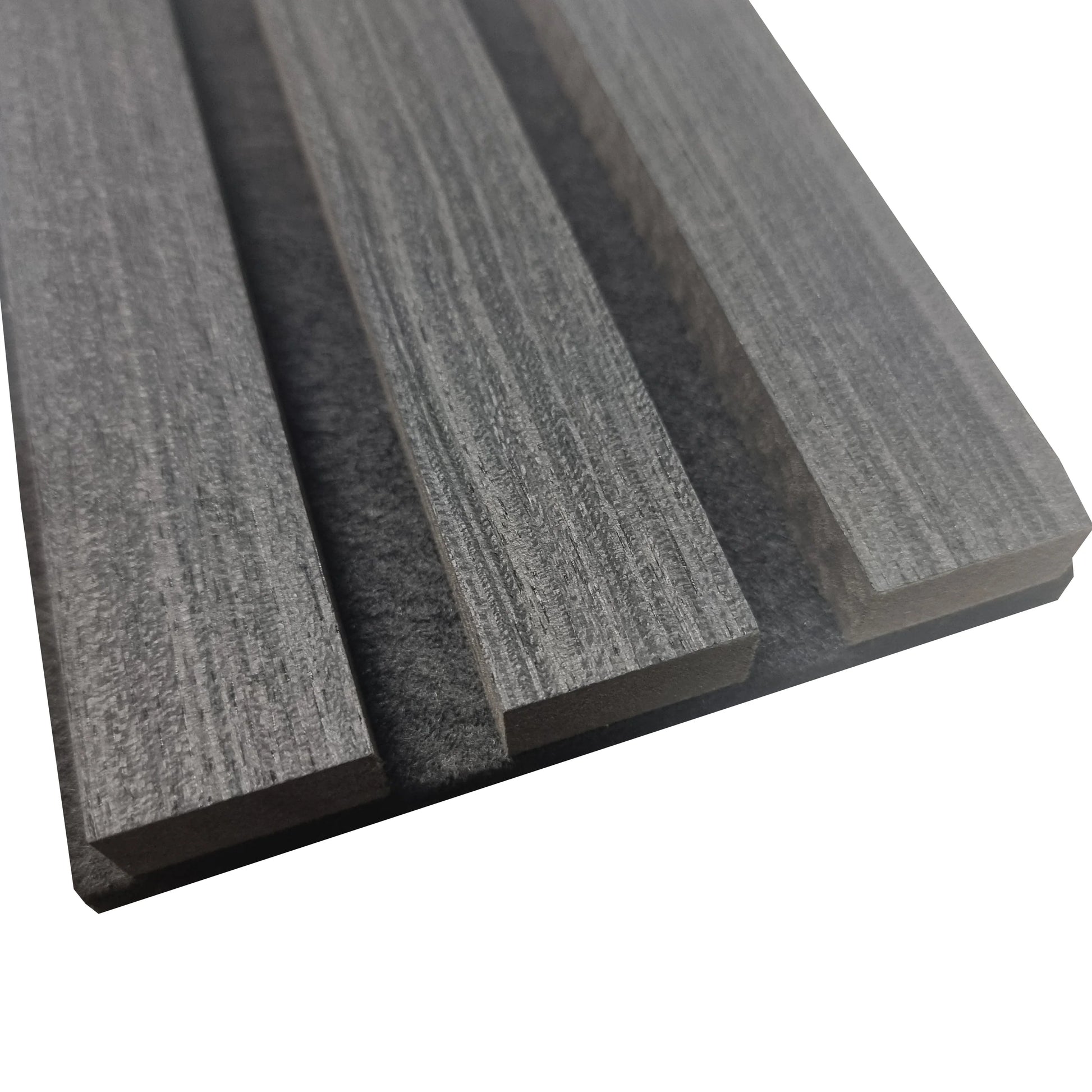 GRANDEUR® Acoustic Slatted Wall Panels 240 x 60cm - Charcoal Black