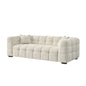 Tribeca Sofa Collection in Oatmeal Beige Bouclé – 3/4 Seater Sofa, Armchair & Footstool