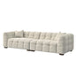 Tribeca Sofa Collection in Oatmeal Beige Bouclé – 3/4 Seater Sofa, Armchair & Footstool