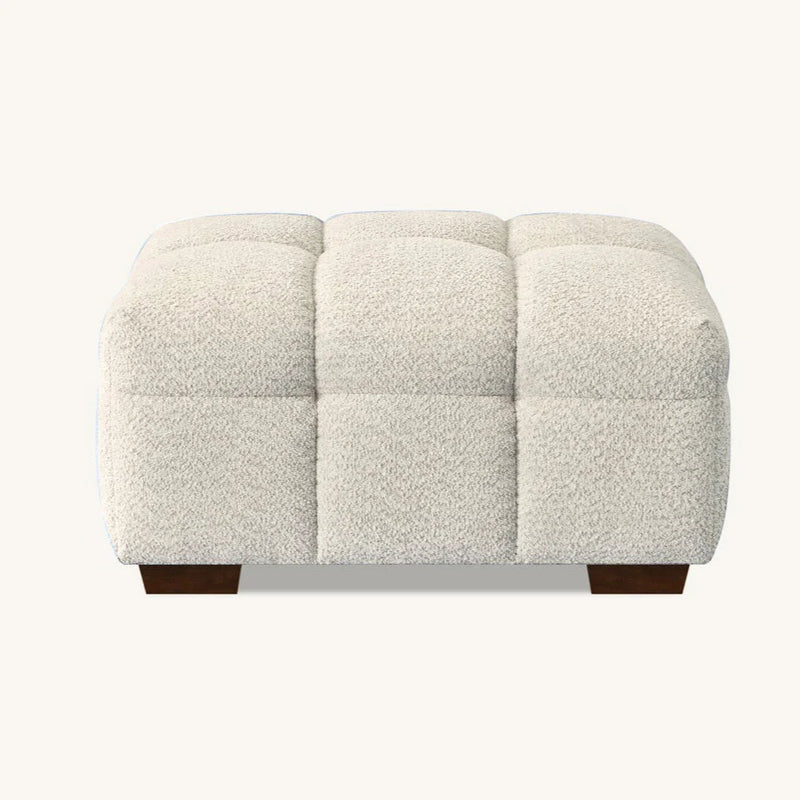 Tribeca Sofa Collection in Oatmeal Beige Bouclé – 3/4 Seater Sofa, Armchair & Footstool