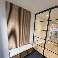 GRANDEUR® Acoustic Slatted Wall Panels 240 x 60cm - Light Oak