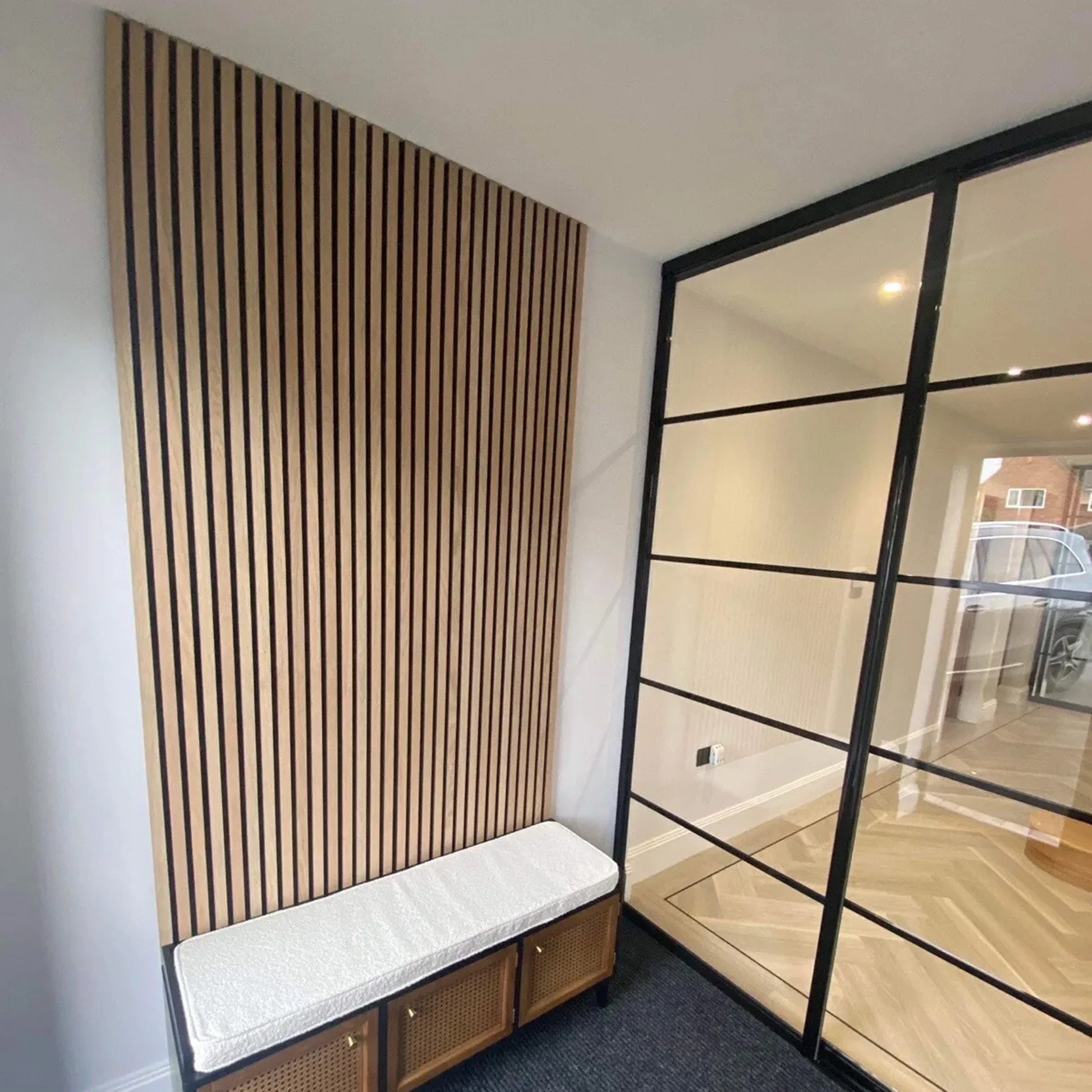 GRANDEUR® Acoustic Slatted Wall Panels 240 x 60cm - Light Oak