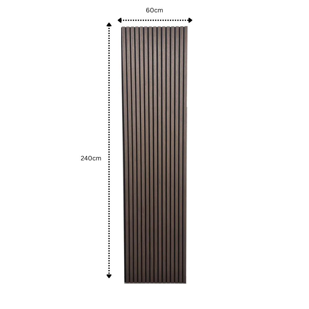 GRANDEUR® Acoustic Slatted Wall Panels 240 x 60cm - Light Oak