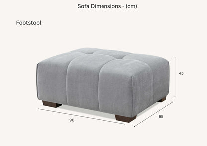 Leonard Left Hand Corner Sofa – Cloudy Grey Bouclé Fabric